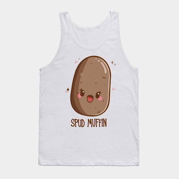 “Spud Muffin” Cute Potato Spud Tank Top by CyndiCarlson